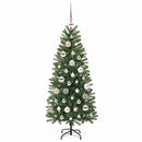 vidaXL Mű karácsonyfa 150 LED-del állvánnyal Zöld 120 cm PE és PVC
