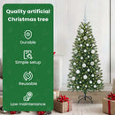 vidaXL Mű karácsonyfa 150 LED-del állvánnyal Zöld 120 cm PE és PVC