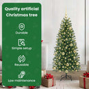 vidaXL Mű karácsonyfa 150 LED-del állvánnyal Zöld 120 cm PE és PVC