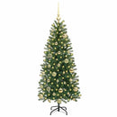 vidaXL Mű karácsonyfa 150 LED-del állvánnyal Zöld 120 cm PE és PVC