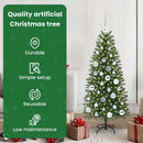 vidaXL Mű karácsonyfa 150 LED-del állvánnyal Zöld 120 cm PE és PVC