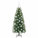 vidaXL Mű karácsonyfa 150 LED-del állvánnyal Zöld 120 cm PE és PVC