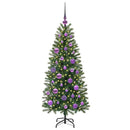 vidaXL Mű karácsonyfa 150 LED-del állvánnyal Zöld 120 cm PE és PVC