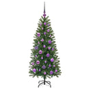 vidaXL Mű karácsonyfa 150 LED-del állvánnyal Zöld 120 cm PE és PVC
