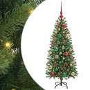 vidaXL Mű karácsonyfa 150 LED-del állvánnyal Zöld 120 cm PE és PVC