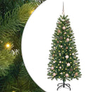vidaXL Mű karácsonyfa 150 LED-del állvánnyal Zöld 150 cm PE és PVC