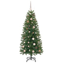 vidaXL Mű karácsonyfa 150 LED-del állvánnyal Zöld 150 cm PE és PVC