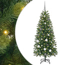 vidaXL Mű karácsonyfa 150 LED-del állvánnyal Zöld 150 cm PE és PVC