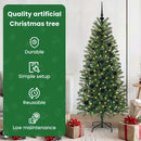 vidaXL Mű karácsonyfa 150 LED-del állvánnyal Zöld 150 cm PE és PVC