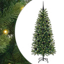 vidaXL Mű karácsonyfa 150 LED-del állvánnyal Zöld 150 cm PE és PVC