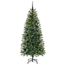 vidaXL Mű karácsonyfa 150 LED-del állvánnyal Zöld 150 cm PE és PVC