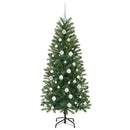 vidaXL Mű karácsonyfa 150 LED-del állvánnyal Zöld 150 cm PE és PVC