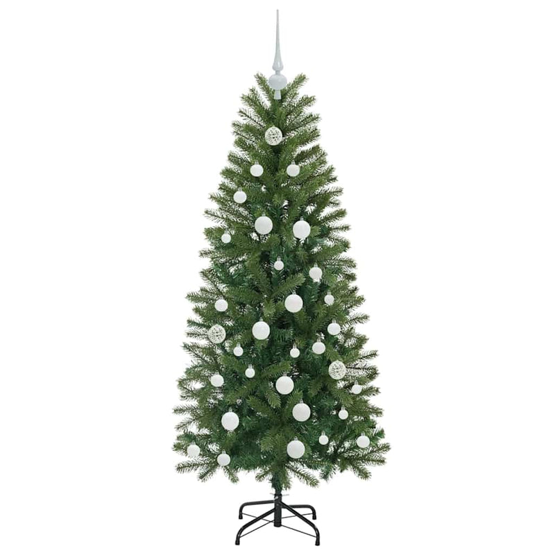 vidaXL Mű karácsonyfa 150 LED-del állvánnyal Zöld 150 cm PE és PVC