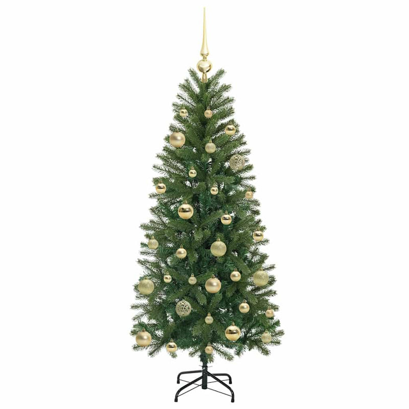 vidaXL Mű karácsonyfa 150 LED-del állvánnyal Zöld 150 cm PE és PVC