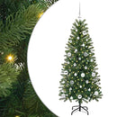 vidaXL Mű karácsonyfa 150 LED-del állvánnyal Zöld 150 cm PE és PVC