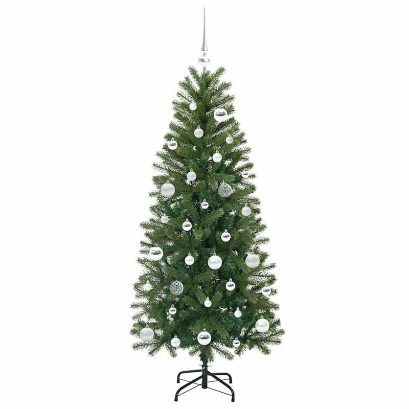 vidaXL Mű karácsonyfa 150 LED-del állvánnyal Zöld 150 cm PE és PVC
