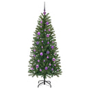 vidaXL Mű karácsonyfa 150 LED-del állvánnyal Zöld 150 cm PE és PVC