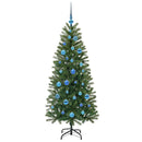 vidaXL Mű karácsonyfa 150 LED-del állvánnyal Zöld 150 cm PE és PVC
