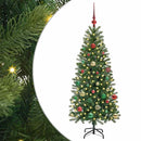 vidaXL Mű karácsonyfa 150 LED-del állvánnyal Zöld 150 cm PE és PVC