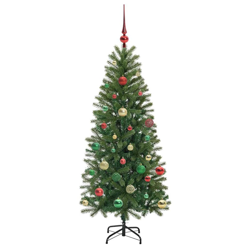 vidaXL Mű karácsonyfa 150 LED-del állvánnyal Zöld 150 cm PE és PVC