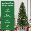 vidaXL Mű karácsonyfa 300 LED-del állvánnyal Zöld 180 cm PE és PVC