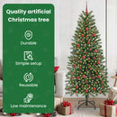 vidaXL Mű karácsonyfa 300 LED-del állvánnyal Zöld 180 cm PE és PVC