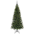 vidaXL Mű karácsonyfa 300 LED-del állvánnyal Zöld 180 cm PE és PVC