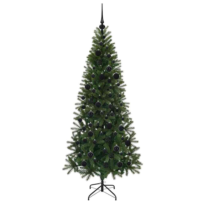vidaXL Mű karácsonyfa 300 LED-del állvánnyal Zöld 180 cm PE és PVC