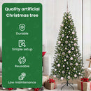 vidaXL Mű karácsonyfa 300 LED-del állvánnyal Zöld 180 cm PE és PVC