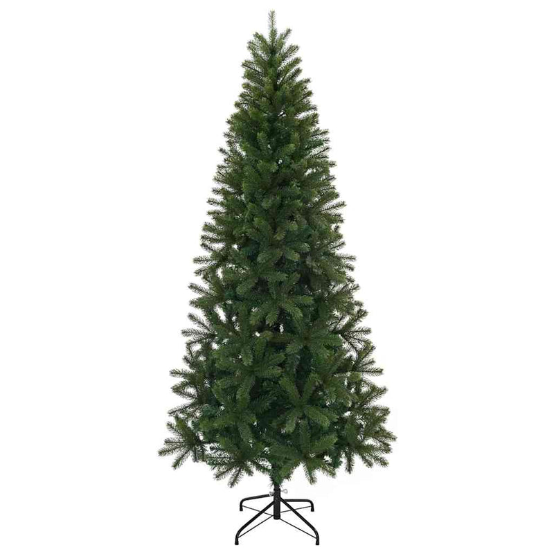 vidaXL Mű karácsonyfa 300 LED-del állvánnyal Zöld 180 cm PE és PVC