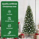 vidaXL Mű karácsonyfa 300 LED-del állvánnyal Zöld 180 cm PE és PVC