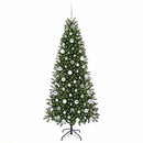vidaXL Mű karácsonyfa 300 LED-del állvánnyal Zöld 180 cm PE és PVC