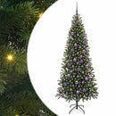 vidaXL Mű karácsonyfa 300 LED-del állvánnyal Zöld 180 cm PE és PVC