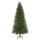 vidaXL Mű karácsonyfa 300 LED-del állvánnyal Zöld 210 cm PE és PVC