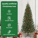 vidaXL Mű karácsonyfa 300 LED-del állvánnyal Zöld 210 cm PE és PVC