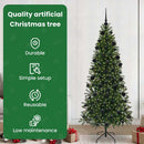 vidaXL Mű karácsonyfa 300 LED-del állvánnyal Zöld 210 cm PE és PVC