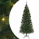vidaXL Mű karácsonyfa 300 LED-del állvánnyal Zöld 210 cm PE és PVC