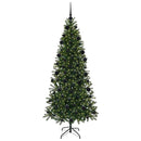 vidaXL Mű karácsonyfa 300 LED-del állvánnyal Zöld 210 cm PE és PVC