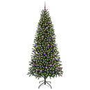 vidaXL Mű karácsonyfa 300 LED-del állvánnyal Zöld 210 cm PE és PVC