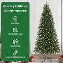 vidaXL Mű karácsonyfa 300 LED-del állvánnyal Zöld 240 cm PE és PVC