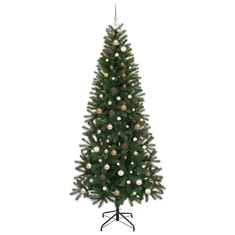 vidaXL Mű karácsonyfa 300 LED-del állvánnyal Zöld 240 cm PE és PVC