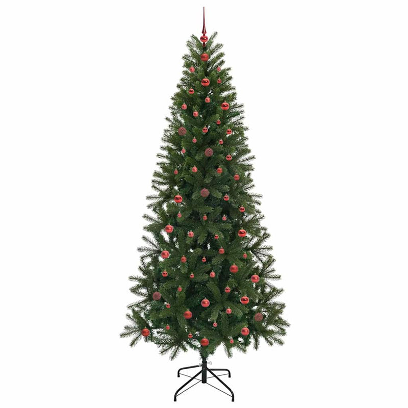 vidaXL Mű karácsonyfa 300 LED-del állvánnyal Zöld 240 cm PE és PVC