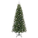 vidaXL Mű karácsonyfa 300 LED-del állvánnyal Zöld 240 cm PE és PVC