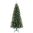 vidaXL Mű karácsonyfa 300 LED-del állvánnyal Zöld 240 cm PE és PVC