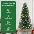 vidaXL Mű karácsonyfa 300 LED-del állvánnyal Zöld 240 cm PE és PVC