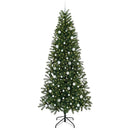vidaXL Mű karácsonyfa 300 LED-del állvánnyal Zöld 240 cm PE és PVC