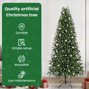 vidaXL Mű karácsonyfa 300 LED-del állvánnyal Zöld 240 cm PE és PVC