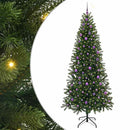 vidaXL Mű karácsonyfa 300 LED-del állvánnyal Zöld 240 cm PE és PVC