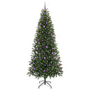 vidaXL Mű karácsonyfa 300 LED-del állvánnyal Zöld 240 cm PE és PVC