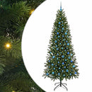 vidaXL Mű karácsonyfa 300 LED-del állvánnyal Zöld 240 cm PE és PVC